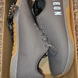 NOBULL Gray Athletic Shoes with Brown Sole